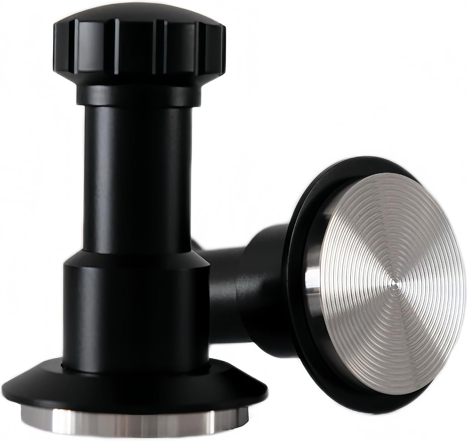 Coffee Tamper 51mm, Spring Loaded Espresso Tamper with 25lb/30lb/35lb Calibrated Springs, Sound Feedback & Ripple Base for Even Extraction, Espresso Accessories