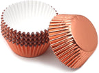 Standard Champagne Gold Foil Cupcake Liners Muffin Baking Cups for Party and More, 100-Count