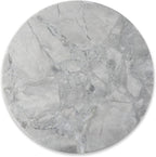 Koville Round Marble Pastry Cutting Board - 11" Gray Marble Cheese Board for Baking, Charcuterie, Pastry, Trivet - Non-Stick Heat Resistant Stone Cutting Boards for Kitchen