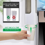Cup Dispenser, Wall Mounted Water Cooler Cup Dispenser for 3oz-5oz Disposable Cups, Bathroom Cup Holder, Plastic Paper Cup Holder with Adhesive/Screw Mount for Office, Hospital, Bathroom