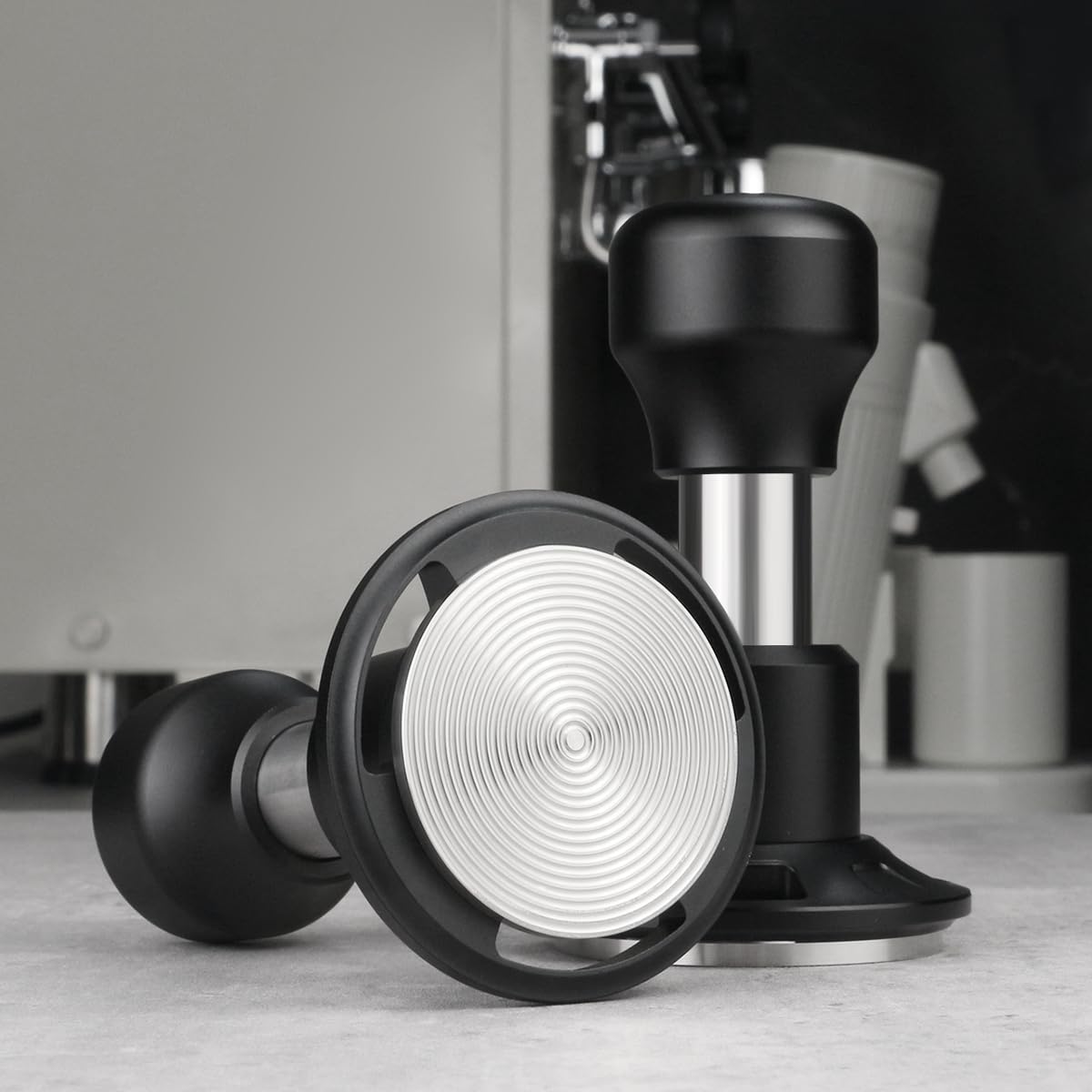 WYLOSUA® 51mm Constant Force Impact Coffee Tamper - Auto-Leveling & Impact Mechanism, Effortless Press for Stable Extraction - Essential for Pro/Home Espresso (Fits 51mm Portafilters)