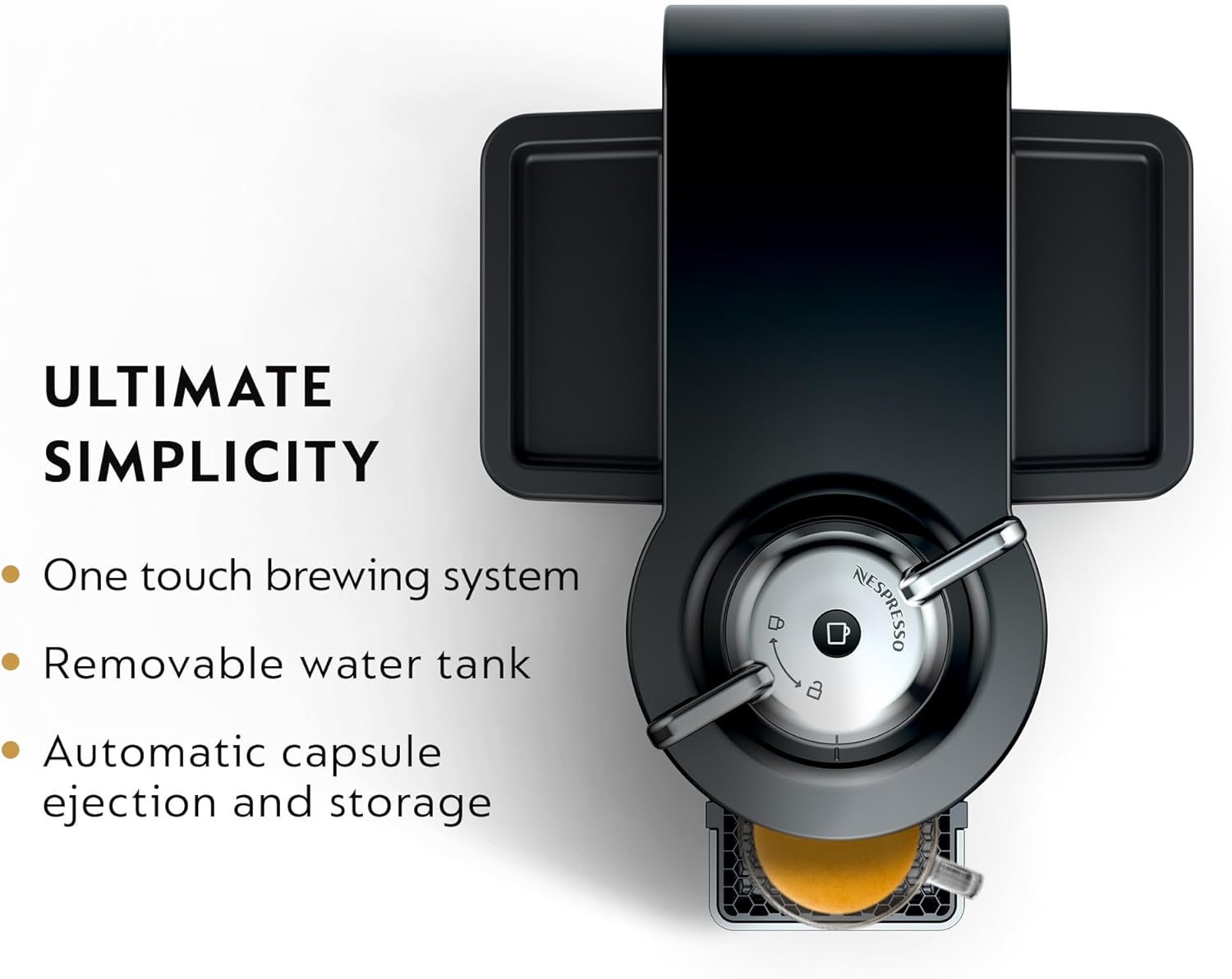 Nespresso Vertuo Coffee and Espresso Maker by De'Longhi, Piano Black