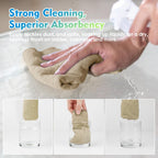 HOMEXCEL Microfiber Cleaning Cloth 20 Pack 11.5 x 11.5 inch Microfiber Towels for Cars Ultra Absorbent Car Washing Cloth Lint Free Streak Free Cleaning Rags for Car, Kitchen Window Brown