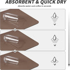 Coffee Mat - Absorbent Hide Stain Rubber Backed Dish Drying Mat for Kitchen Counter - Bar Mats for Countertops Accessories Fit Under Coffee Maker Espresso Machine