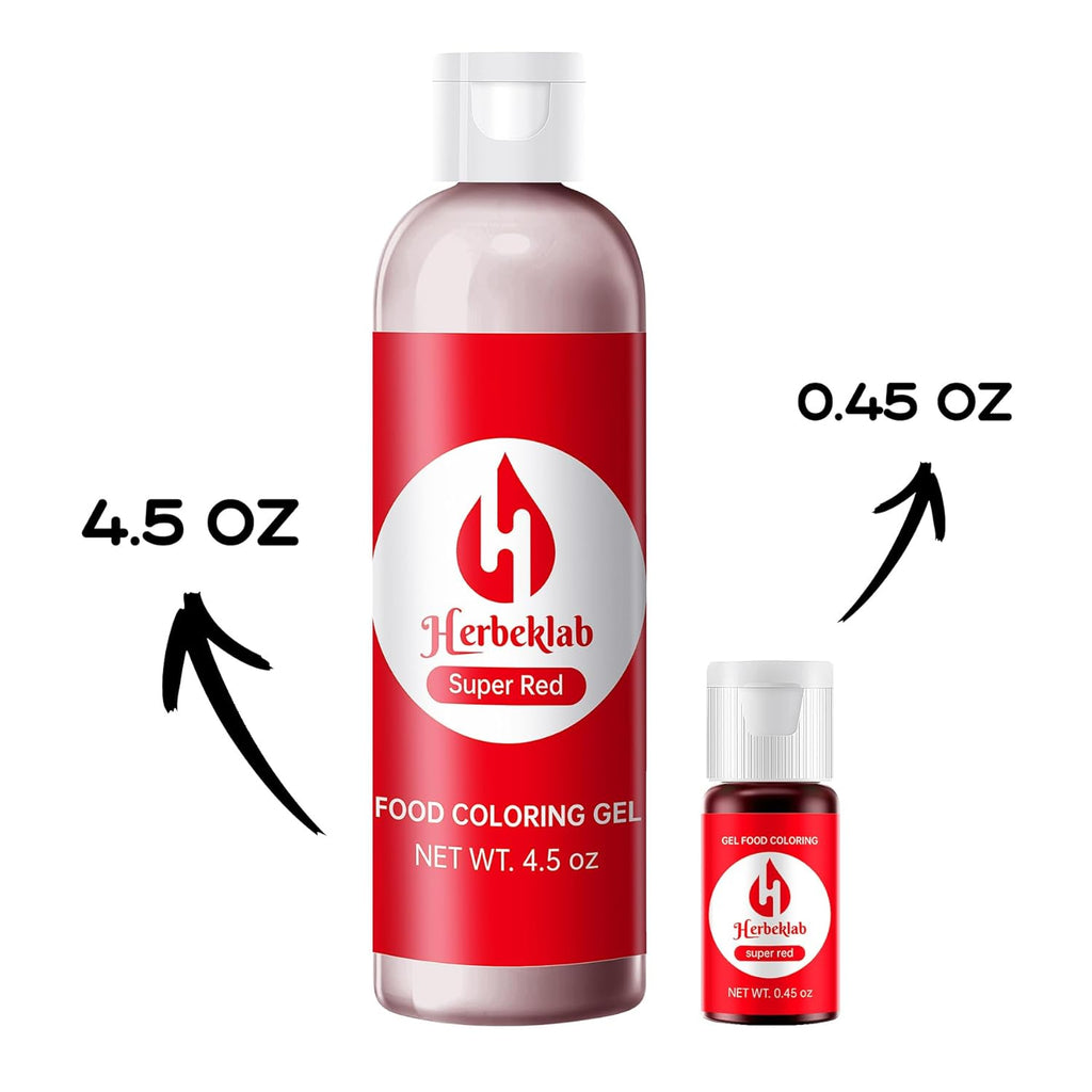 Red Gel Food Coloring 4.5 oz Professional Grade Super Red Food Dye Concentrated Gel Food Coloring for Icing Baking Cake Decorating Cookie