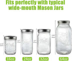 Artcome 10-Pack Glass Fermentation Weights with Easy Grip Handle and Unique Texture Design for Large Wide Mouth Mason Jars