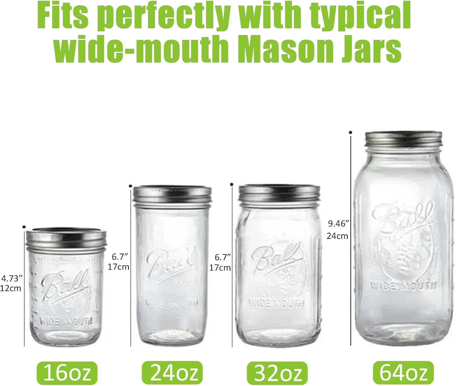Artcome 10-Pack Glass Fermentation Weights with Easy Grip Handle and Unique Texture Design for Large Wide Mouth Mason Jars