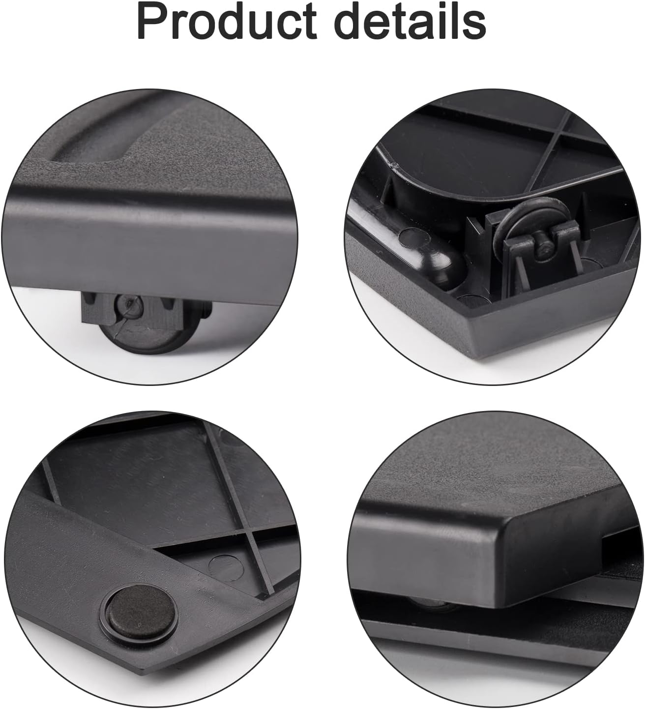 Bruvoalon Kitchen Appliance Sliding Tray, Slider for Coffee Pot, Coffee Maker, Toaster, KitchenAid Mixer, Blenders and Air Fryer, Coutertop with Rolling Wheels (3 Pack)