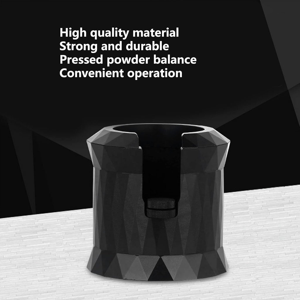 Coffee Portafilter Holder, Aluminum Alloy Coffee Tamper Stand Portafilter Stand Base for Coffee Machine (Matte Black)