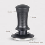 51mm Calibrated Spring-Loaded Espresso Tamper – 30lb Palm Tamper with Flat Stainless Steel Base – Precision Portafilter Tool for Home Espresso Machines