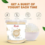 Fanale Yogurt Popping Boba Pearls, Vegan, Non GMO, Gluten Free, Fat Free, Perfect for Bubble Tea, Smoothies, Ice Cream, Desserts, and Beverages.