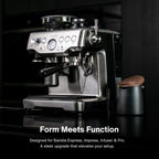 Crema Coffee Products Replacement Steam Lever for Breville Espresso Machines | Ergonomic Stainless Steel Design | Compatible with Barista Express, Infuser, Barista Pro | Easy Grip | Silver Finish