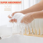 Homaxy 100% Cotton Waffle Weave Kitchen Dish Towels, Ultra Soft Absorbent Quick Drying Cleaning Towel, 13 x 28 Inches, 12-Pack, White