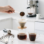 TILUCK Stainless Steel Measuring Spoons Set,Coffee Scoop Spoon,Kitchen Gadgets for Cooking & Baking,Set of 6