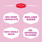 Miss Jones Baking Gluten-Free Chocolate Chip Cookie Mix - More Chocolate Chips, 50% Lower Sugar, Naturally Sweetened Desserts & Treats, 13 Ounce (Pack of 6)