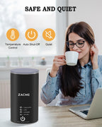 ZACME Milk Frother, 4 in 1 Electric Milk Steamer, Automatic Hot and Cold Foam Maker and Milk Warmer for Coffee, Latte, Cappuccino,Hot Chocolate, Macchiato