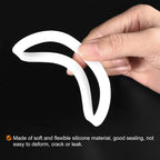 MECCANIXITY Gasket Seal Coffee Maker White Silicone Ring Replacement 56x73x3.3mm for 6-Cup Aluminium Coffee Pot, Pack of 5