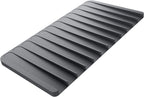 Kraus Self-Draining Silicone Dish Drying Mat or Trivet for Kitchen Counter in Dark Grey, KDM-10DG