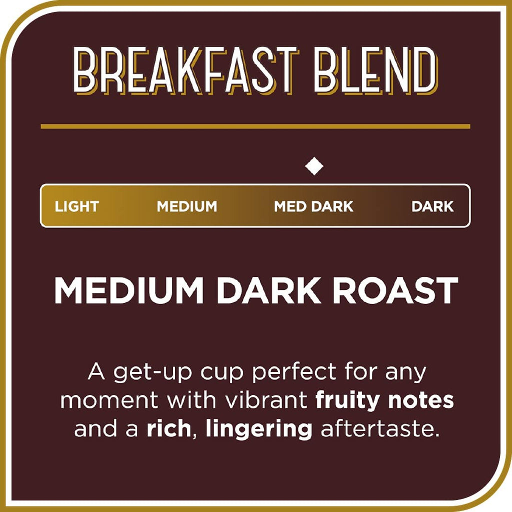 Don Francisco's Breakfast Blend Dark Roast Coffee Pods - 12 Count - Recyclable Single-Serve Coffee Pods, Compatible with your K- Cup Keurig Coffee Maker (Pack of 2)