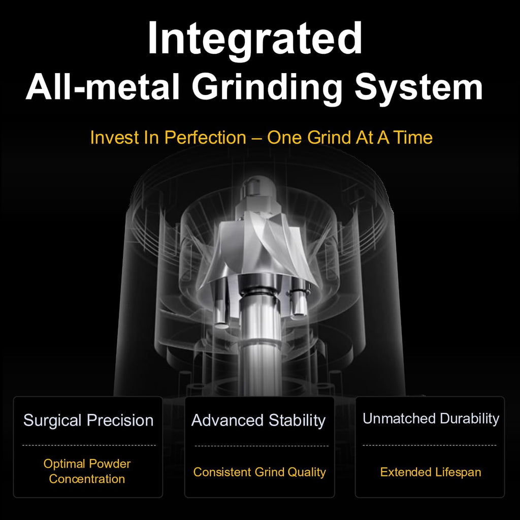 Coffee Grinder, Viesimple Gen 4, Single Dose Burr Coffee Grinders with Magnetic Dosing Cup, Electric Coffee Bean Grinder with Anti-Static Design, Espresso Grinder Compact & Quiet for Home Use Black