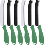 Hard Bristle Crevice Cleaning Brush-Thin Gap Scrub Brush, Small Cleaning Brush, Grout Brush, Kitchen Brush, Cleaning Tools for Toilet, Bathroom, Sink, Home, Household, Window (6, Green)