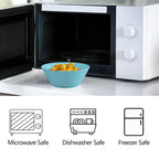 32 Ounce Cereal Bowls, Unbreakable Wheat Straw Fiber Bowl, Lightweight Kitchen Bowls Microwave & Dishwasher Safe BPA Free Bowls, E-Co Friendly Bowls Set for Cereal, Salad,Oatmeal, Soup,Snacks -6 Color