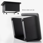 Coffee Knock Box, Stainless Steel Coffee Espresso Knock Box Coffee Grounds Bin with Noise Reduction Rubber Ring, Barista Espresso Machine Accessories (Large)