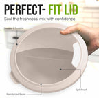 Zulay Kitchen 12 Piece Plastic Mixing Bowls with Leak-Proof Lids Set - Microwave and Freezer Safe Kitchen Mixing Bowls for Preparing, Serving and Storing - Large Nesting Bowls (Forest Ombre)