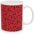 11 OZ Novelty Coffee Mugs - Christmas Gift (Music Theme)