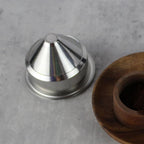 58mm High Extraction Filter Basket, Cone Shaped Precise Extraction Micro Sieve Filter Basket 304 Stainless Steel for Home, Coffee Shop Commercial Use