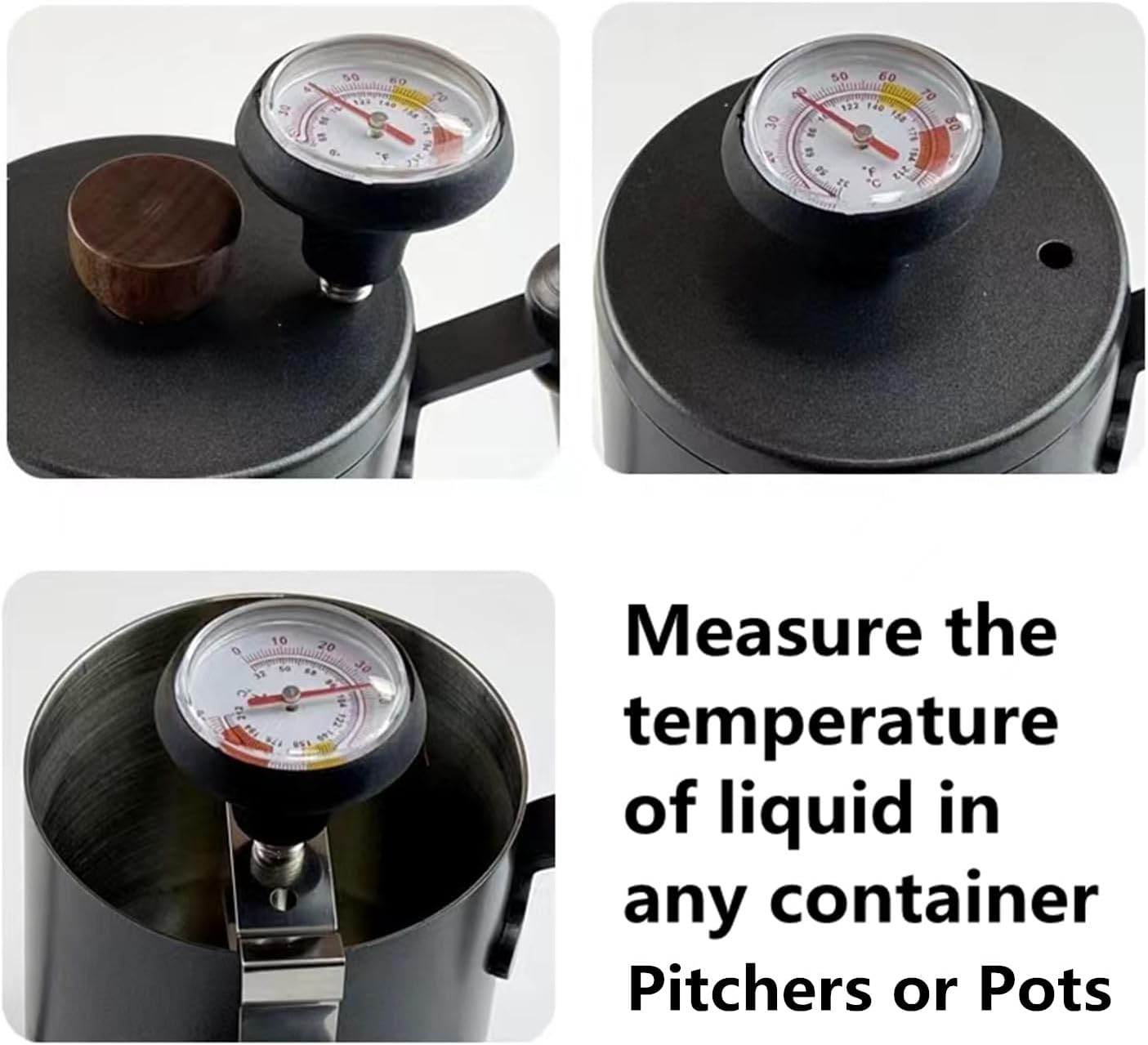 Milk Frothing Thermometer for Coffee Chocolate Cappuccino Frothy Milk Foam Stainless Steel Thermometer Latte Art Pen