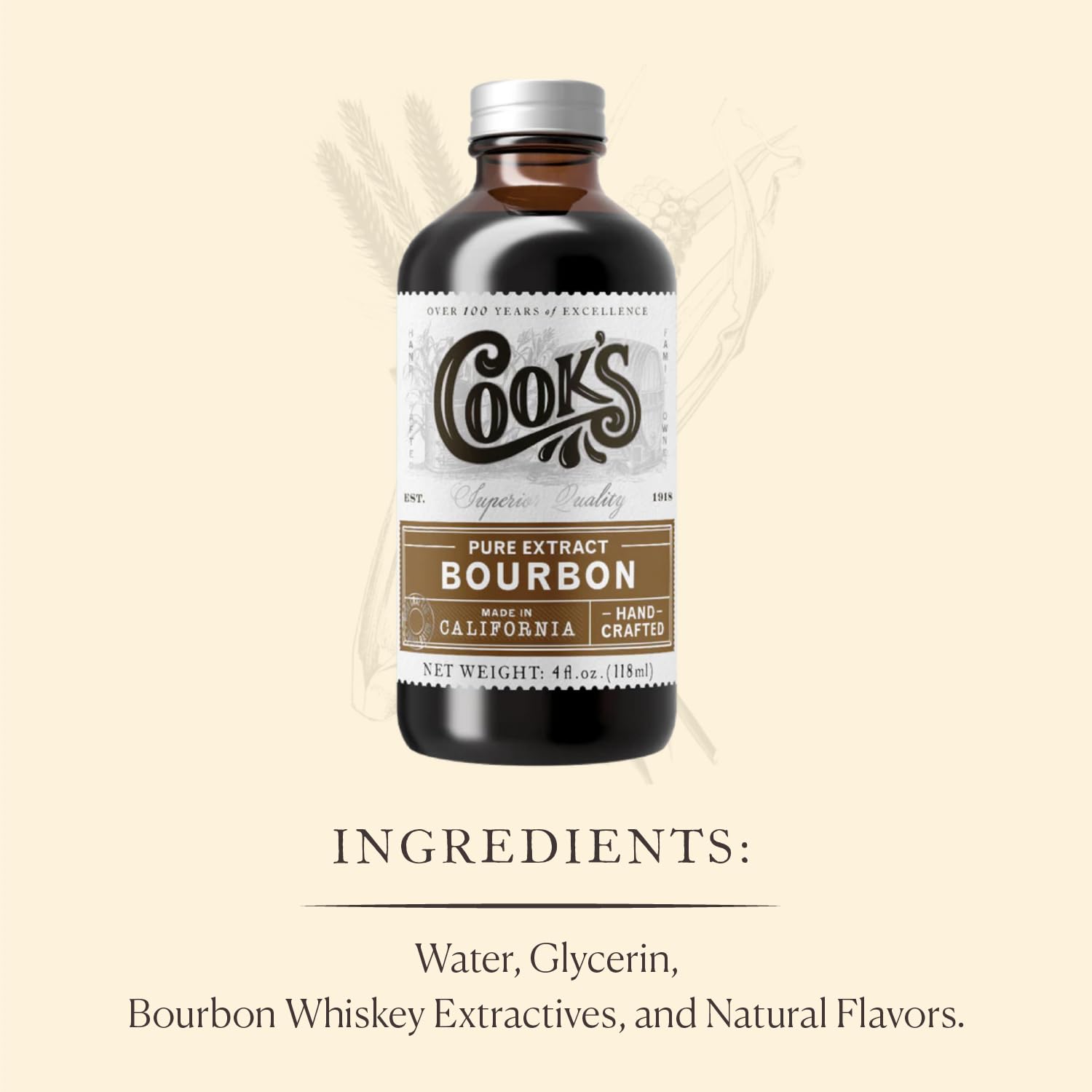 Cook's Bourbon Extract 4 oz