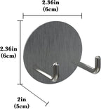 2 Pack Stainless Steel Espresso Portafilter Rack, Wall Mount Coffee Portafilter Holder for 51mm 53mm 58mm Portafilters (Silver)