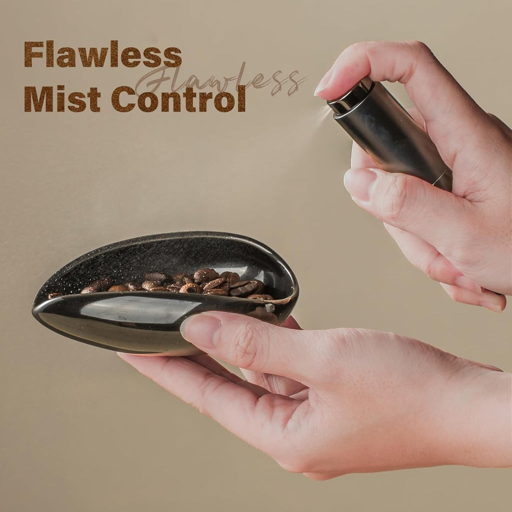 KitchenTour Precision Coffee Kit - Ceramic Dosing Cup & 8ml Anti-Static Sprayer - 2-in-1 Barista Set for Espresso/Cold Brew