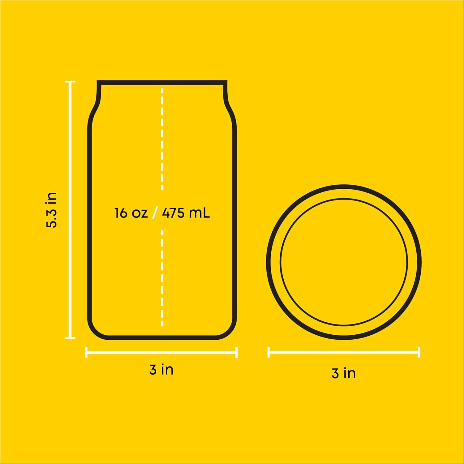 JoyJolt Disney Princess Icon Glass Tumblers with Lids and Straws, 16oz Glass Cups with Lids and Straws ft Princess Jasmine Ariel Cinderella Belle, 4pc Can Shaped Drinking Glasses, Iced Coffee Cups