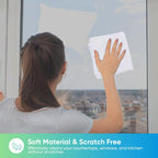 HOMEXCEL White Microfiber Cleaning Cloth, 24 Pack Cleaning Towels for Kitchen, Lint Free, Scratch-Free, Highly Absorbent, and Reusable Cleaning Rags for House, Window and Glass, Cars, 11.5 X11.5 inch