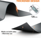 Warome Silicone Mat, 47"x 23" Silicone Mats for Kitchen Counter, Nonslip Heat Resistant Mat, Extra Large Kitchen Counter Mat, Countertop Protector for Craft, No Creases-Gray