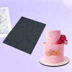 mostsom Silicone Fondant Lace Mold Cake Decorating Stencil with Pearl Pattern - Flexible Baking Mat for Cookies, Cupcakes, Chocolate - Reusable Pastry & Candy Making Tool (D_ Pearl)