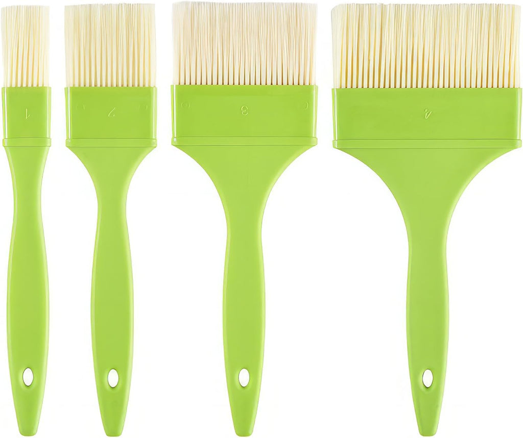 GEEKHOM Basting Brushes, Basting Pastry Baking Brush Set Heat Resistant Spread Oil Butter Sauce Marinade Meat Glazing for BBQ Grill Barbecue Baking Kitchen Cooking, Green