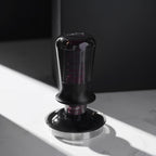 IKAPE 58.3MM Semi-Transparent Espresso Coffee Tamper, Premium Barista Coffee Tamper with Calibrated Spring Loaded, 100% Flat Stainless Steel Base Tamper for Espresso Machine(New Upgrade)