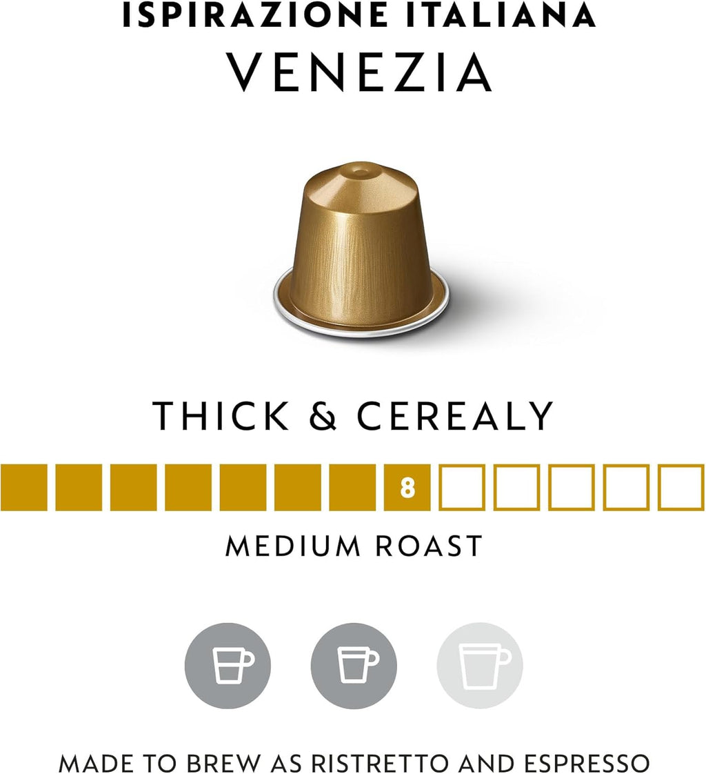 Nespresso Capsules Original Line, Ispirazione Venezia, Medium Roast Coffee Pods, 50-Count Espresso Coffee Pods