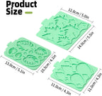 KALAIEN Leaf Molds Silicone,Leaves Chocolate Mold Leaf Fondant Molds Silicone for Clay Crafts Air Dry,3D Candy Gumpaste Moulds Set of 3