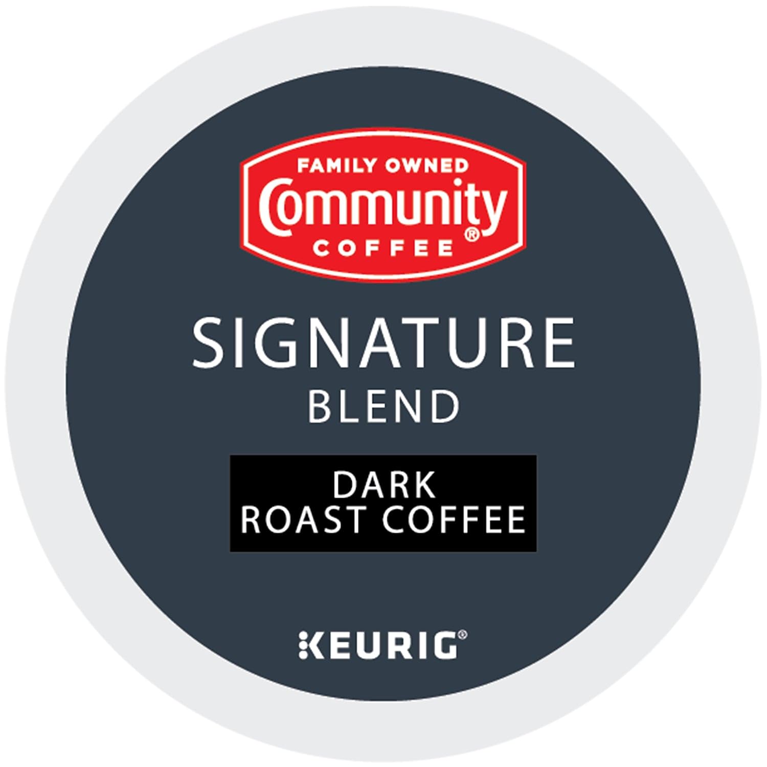 Community Coffee Signature Blend 24 Count Coffee Pods, Dark Roast, Compatible with Keurig 2.0 K-Cup Brewers, 24 Count (Pack of 1)