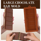 2 PCS Chocolate Bar Molds Deep Silicone Molds for Chocolate Bar Pistachio Dubai Candy Milk Chocolate Stuffed Bar