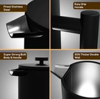 Utopia Kitchen Stainless Steel French Press Coffee Maker 12 Oz, French Press Tea Maker, Cold Brew Portable Travel Coffee Presses, Tea Press Gifts Black