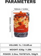 Fire-Maple Fixed Star X2 Backpacking and Camping Stove System Outdoor Propane Camp Cooking Gear Portable Pot Jet Burner Set Ideal for Hiking, Trekking, Fishing, Hunting Trips and Emergency Use