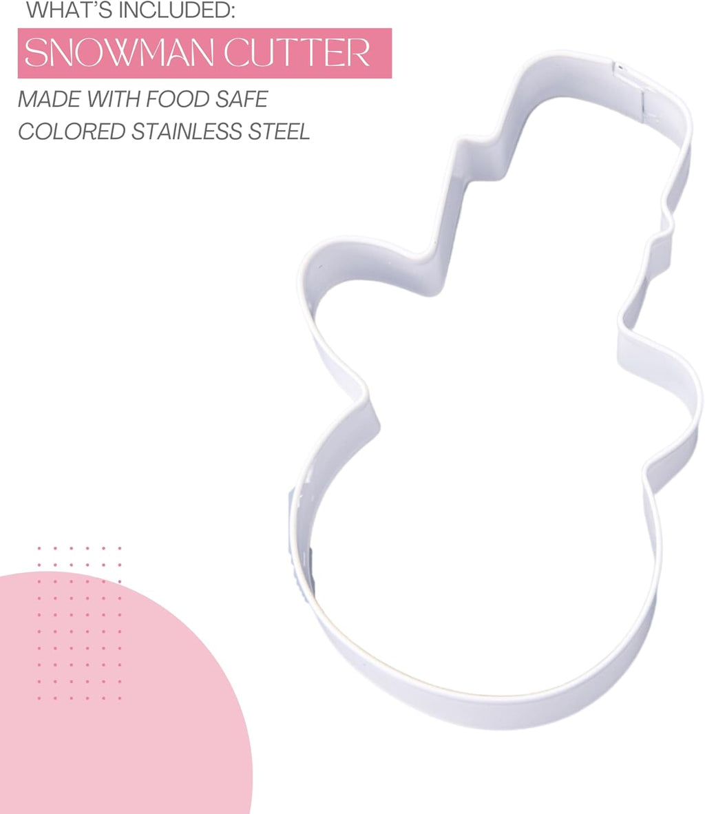 Cookie Cutter Kingdom, Christmas Cookie Cutters, Cookie Cutters Shape, Mold for Cakes Biscuits and Sandwiches (Christmas Snowman)