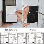 Cup Dispenser, Wall Mounted Water Cooler Cup Dispenser for 3oz-5oz Disposable Cups, Bathroom Cup Holder, Plastic Paper Cup Dispenser with Adhesive/Screw Mount for Office, Hospital, Bathroom