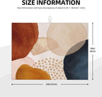 Boho Abstract Art Dish Drying Mats 18x24 Inch,Modern Geometric Girly Pink Dish Pad Drying Rack Mat for Kitchen Counter Ultra Absorbent Microfiber Dishware Coffee Maker Bar Countertop Decor