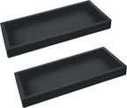 Countertop and Vanity Tray - 2 PC Small 7.7" Silicone Bathroom Trays, Kitchen Soap Tray, Dish Sponge Soap Holder Kitchen Sink Organizer Caddy, Bathroom Counter Trays for Lotion Dispenser